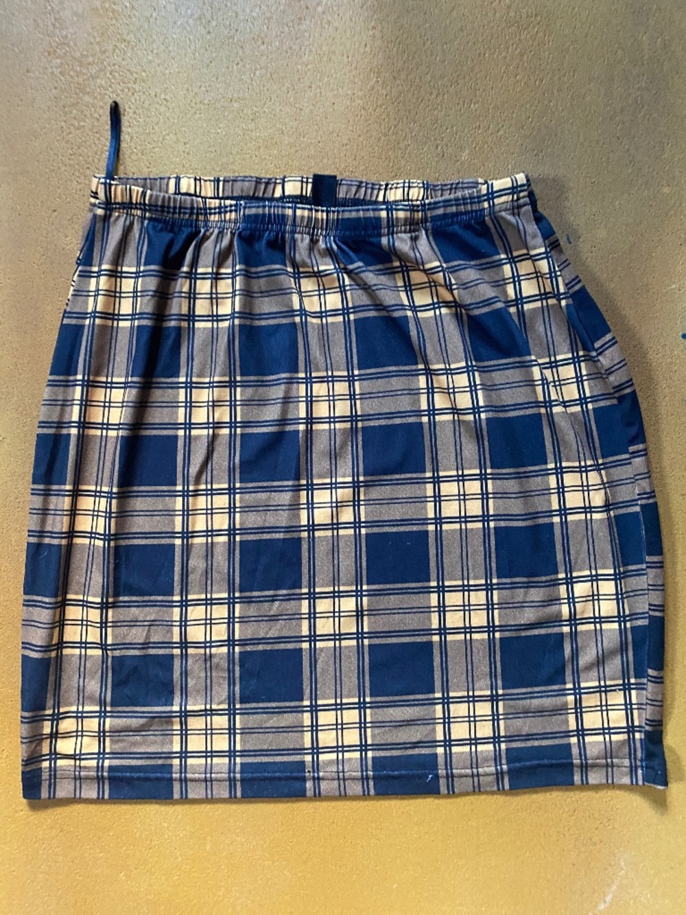 Tartan Black and Gold Skirt
